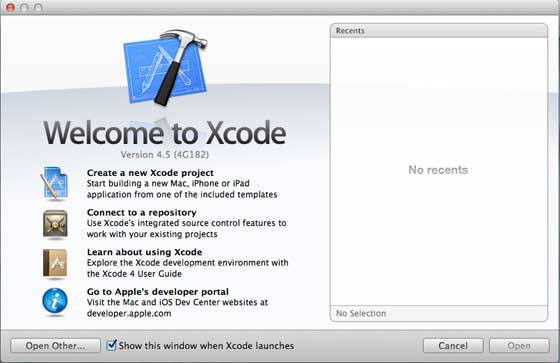 XcodeWelcomePage